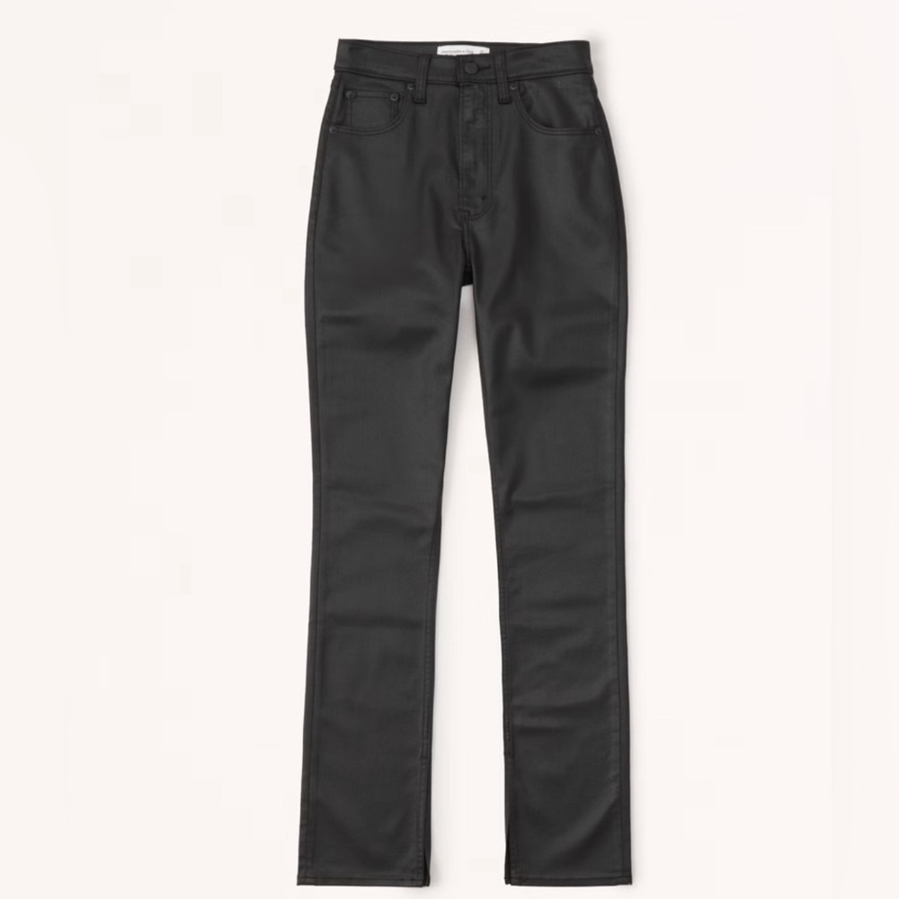 Abercrombie Curve Love Ultra High Rise 90s Slim Straight Jean with Vent Hem - 16